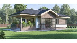Proiect casa pe un nivel (120mp) - Karina