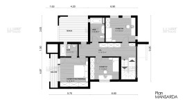 Proiect casa cu mansarda (145 mp) - Ascend