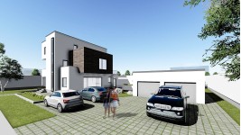 Proiect casa parter + 2 etaje (272 mp) - Corona