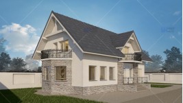 Proiect personalizat casa cu mansarda - Ilfov