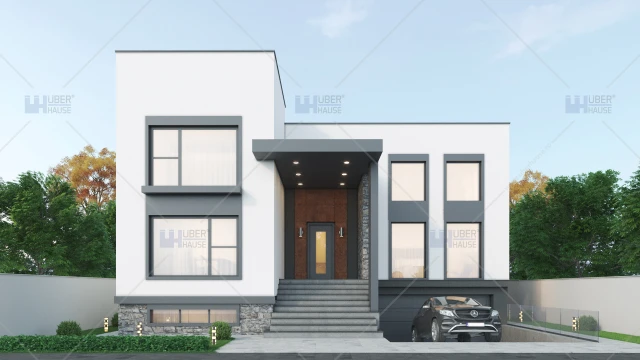 Proiect casa demisol + parter + etaj (260 mp) - Grania Proiect casa demisol + parter + etaj (260 mp) - Grania