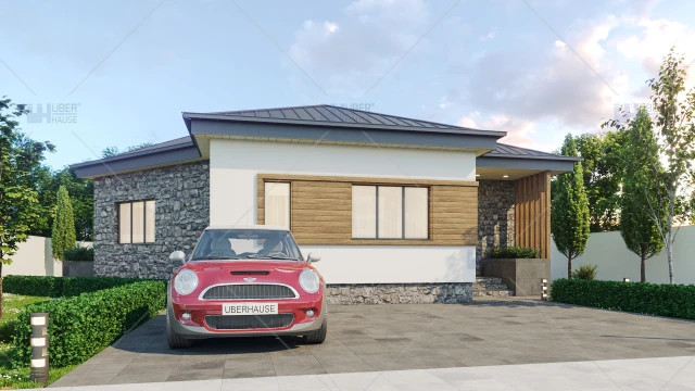 Proiect casa parter (77 mp) - Brita Proiect casa parter (77 mp) - Brita