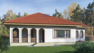 Proiect casa pe un nivel (115mp) - Dania Proiect casa pe un nivel (115mp) - Dania