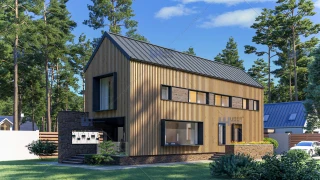 Proiect casa parter + etaj (110mp) - Ytina Proiect casa parter + etaj (110mp) - Ytina