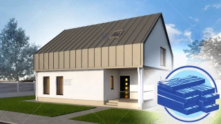 Constructie casa lemn parter + mansarda (138 mp) - Vendra Constructie casa lemn parter + mansarda (138 mp) - Vendra