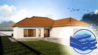 Constructie casa lemn parter (98 mp) - Eva Constructie casa lemn parter (98 mp) - Eva