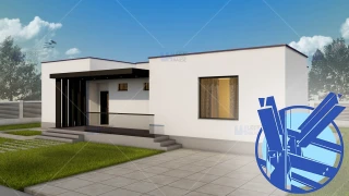 Constructie casa structura metalica parter (102 mp) - Campina Constructie casa structura metalica parter (102 mp) - Campina