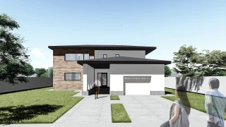 Proiect casa parter + etaj (180 mp) - Hermes Proiect casa parter + etaj (180 mp) - Hermes