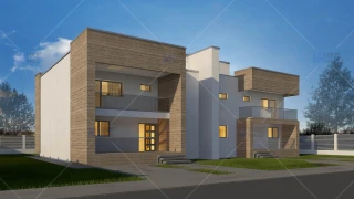 Proiect duplex parter + 2 etaje (394 mp) - Dualis