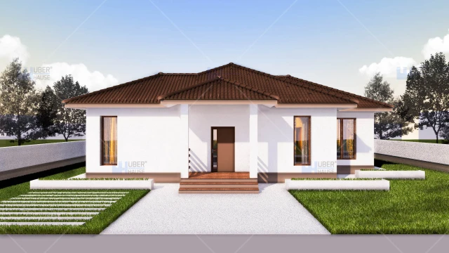Proiect casa parter (112 mp) - Rovenna Proiect casa parter (112 mp) - Rovenna