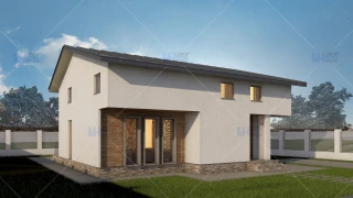 Proiect casa cu mansarda (136 mp) - Tura Proiect casa cu mansarda (136 mp) - Tura
