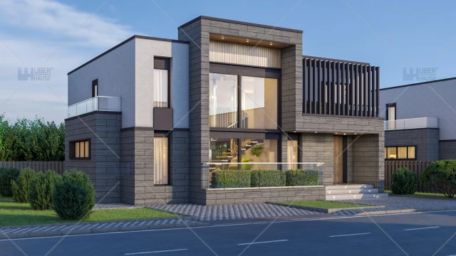 Proiect casa parter + etaj (185mp) - Rivena Proiect casa parter + etaj (185mp) - Rivena