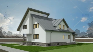 Proiect casa demisol + parter + mansarda (202 mp) - Crissa Proiect casa demisol + parter + mansarda (202 mp) - Crissa