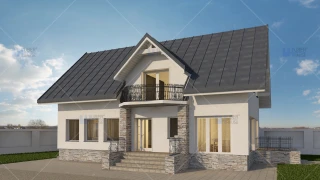 Proiect personalizat casa cu mansarda - Ilfov Proiect personalizat casa cu mansarda - Ilfov
