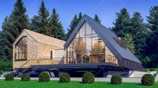 Proiect personalizat casa pe piloni - Padure Baneasa