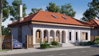 Proiect casa parter traditionala (127 mp) - Moara Vlasiei Proiect casa parter traditionala (127 mp) - Moara Vlasiei