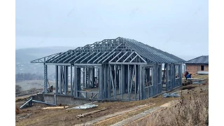 Proiect casa parter (129 mp) - structura metalica - Odorheiu Secuiesc, jud. Harghita Proiect casa parter (129 mp) - structura metalica - Odorheiu Secuiesc, jud. Harghita