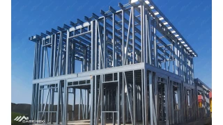 Constructie casa cu etaj, structura metalica (194 mp) - Sanandrei, jud. Timis Constructie casa cu etaj, structura metalica (194 mp) - Sanandrei, jud. Timis